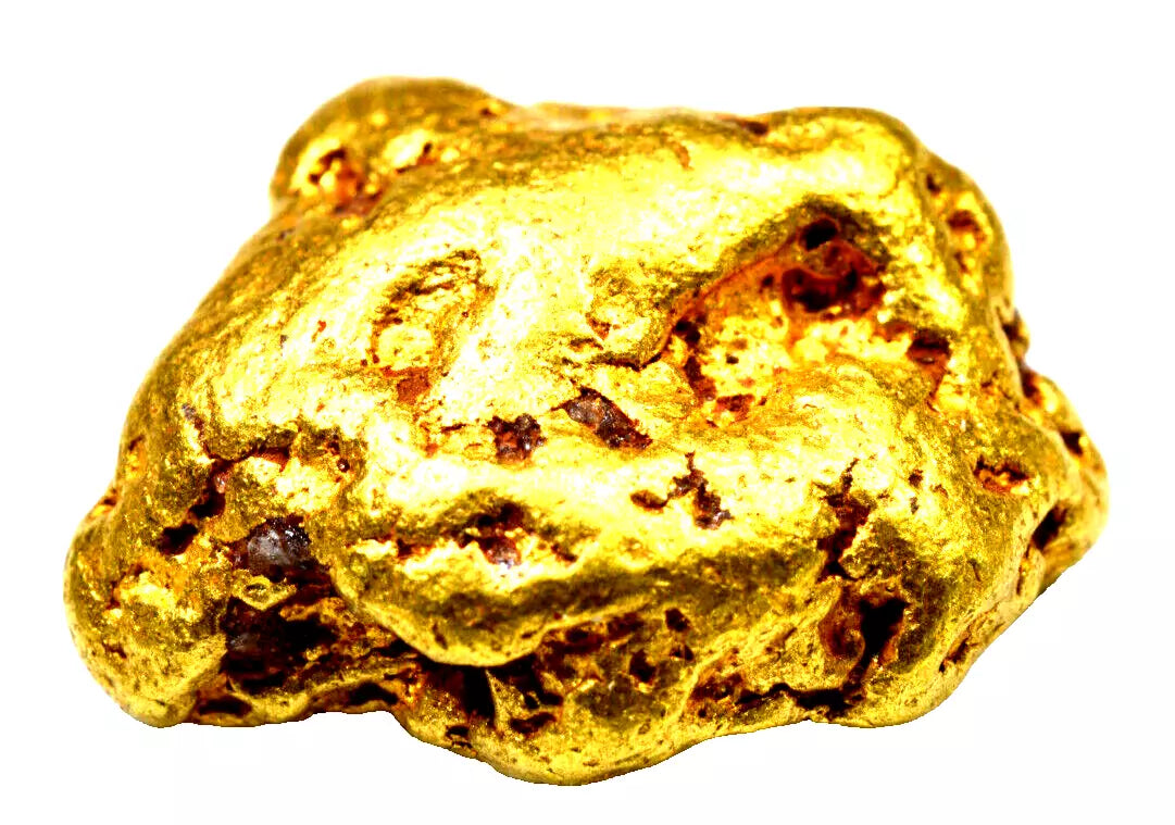 7.573 GRAMS AUSTRALIAN NATURAL PURE GOLD NUGGET GENUINE HIGH PURITY (#AU301)