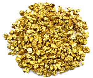 0.500 GRAMS ALASKAN YUKON BC NATURAL PURE GOLD NUGGETS #10 MESH - LIQUID BULLION 