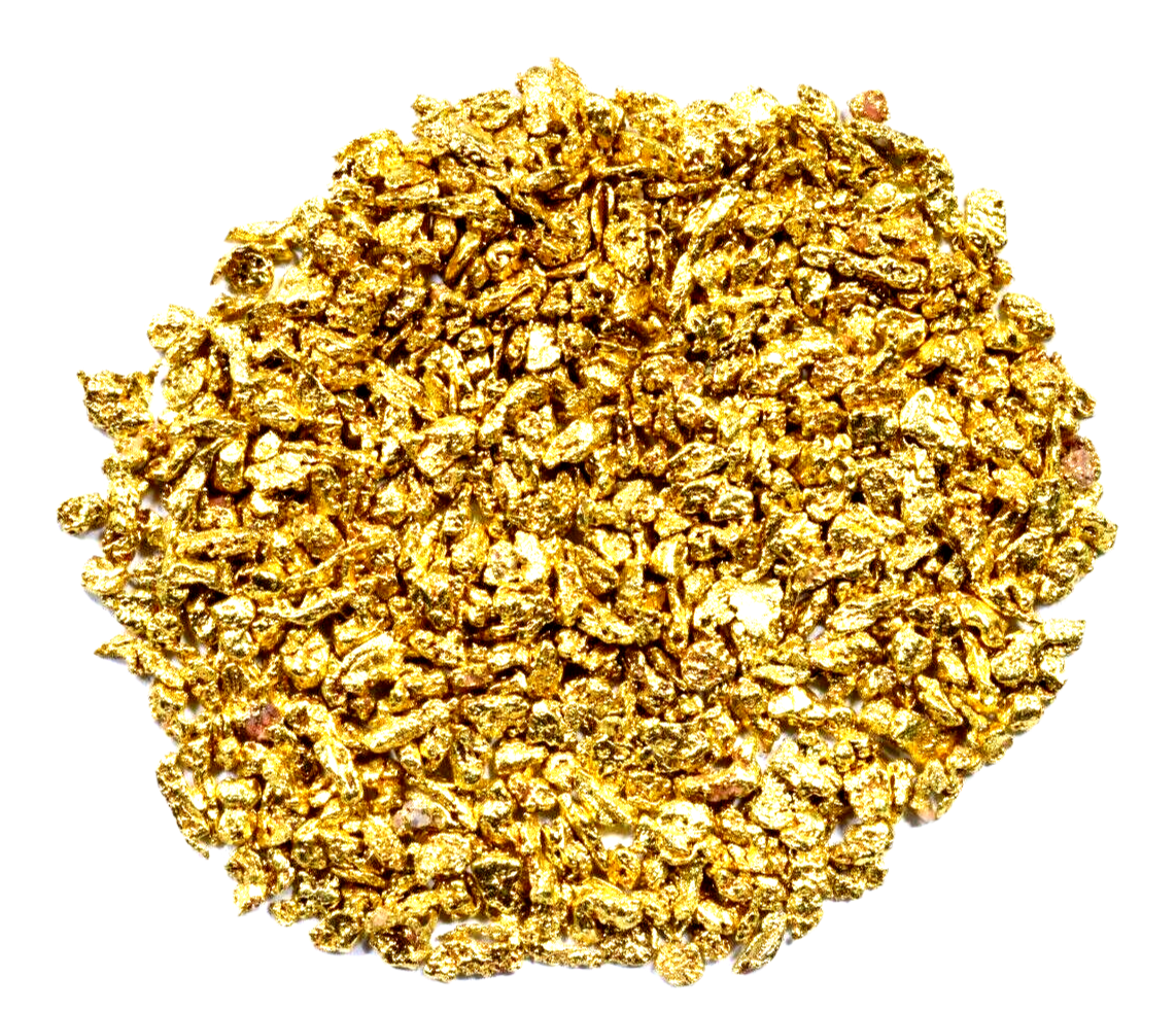 0.250 GRAMS ALASKAN YUKON BC NATURAL PURE GOLD NUGGETS #14 MESH - LIQUID BULLION 