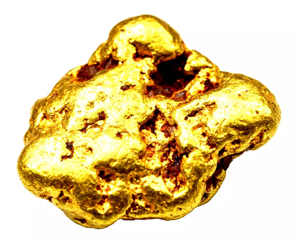 7.573 GRAMS AUSTRALIAN NATURAL PURE GOLD NUGGET GENUINE HIGH PURITY (#AU301)