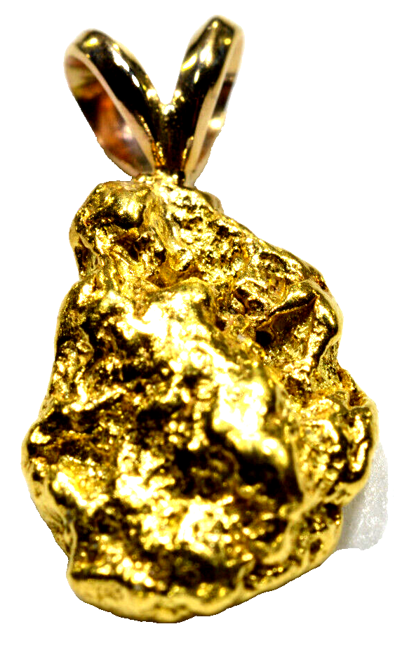2.093 GRAMS ALASKAN YUKON BC NATURAL GOLD NUGGET PENDANT (#P205)