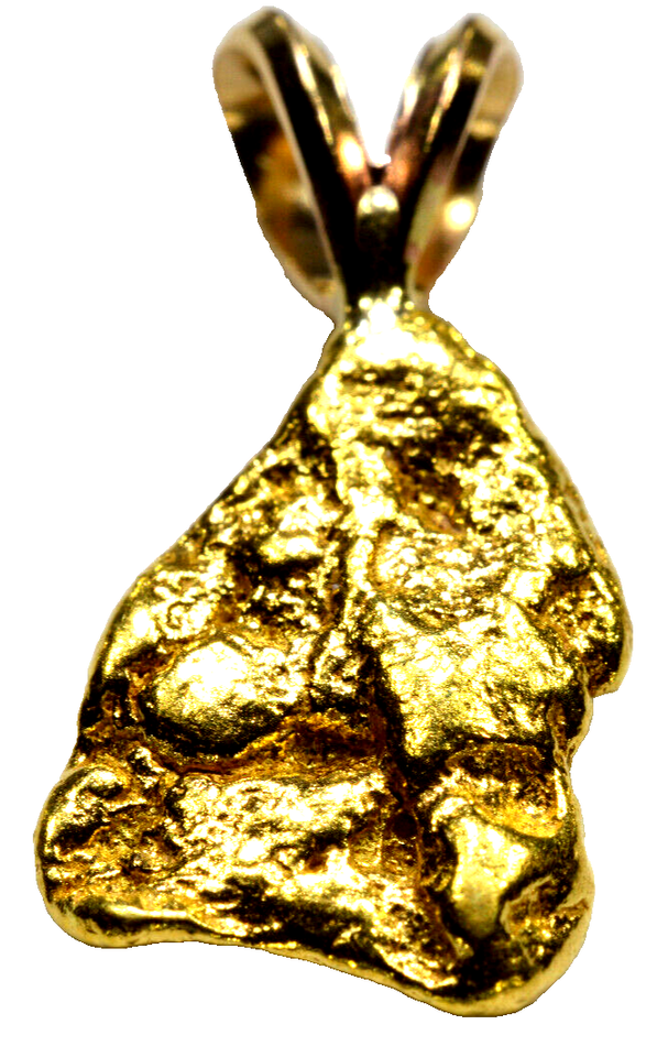 2.384 GRAMS ALASKAN YUKON BC NATURAL GOLD NUGGET PENDANT (#P203)