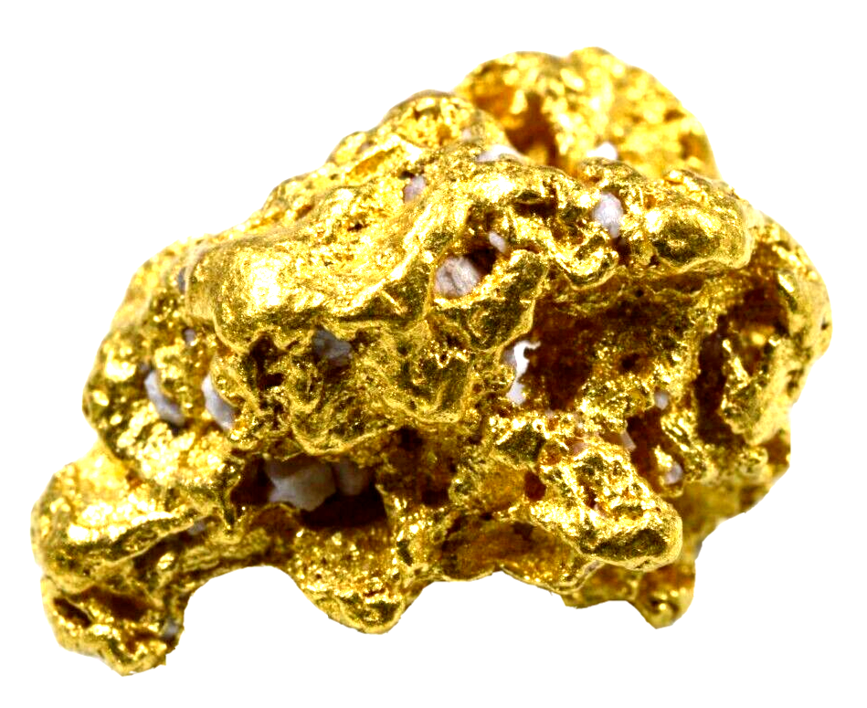 3.090 GRAMS AUSTRALIAN NATURAL PURE GOLD NUGGET GENUINE 94-98% PURE (#AU209)