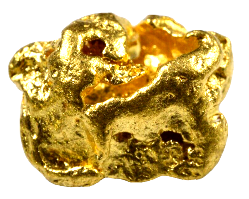 3.354 GRAMS AUSTRALIAN NATURAL PURE GOLD NUGGET GENUINE 94-98% PURE (#AU212)