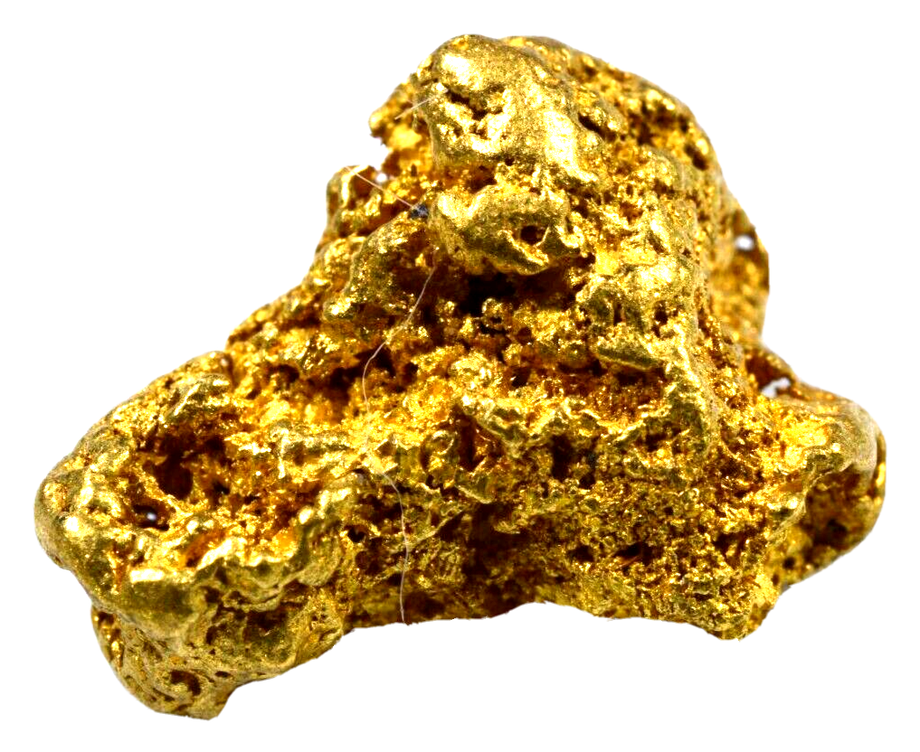 4.98 Gram Natural Australian Gold Nugget - Antique Sage