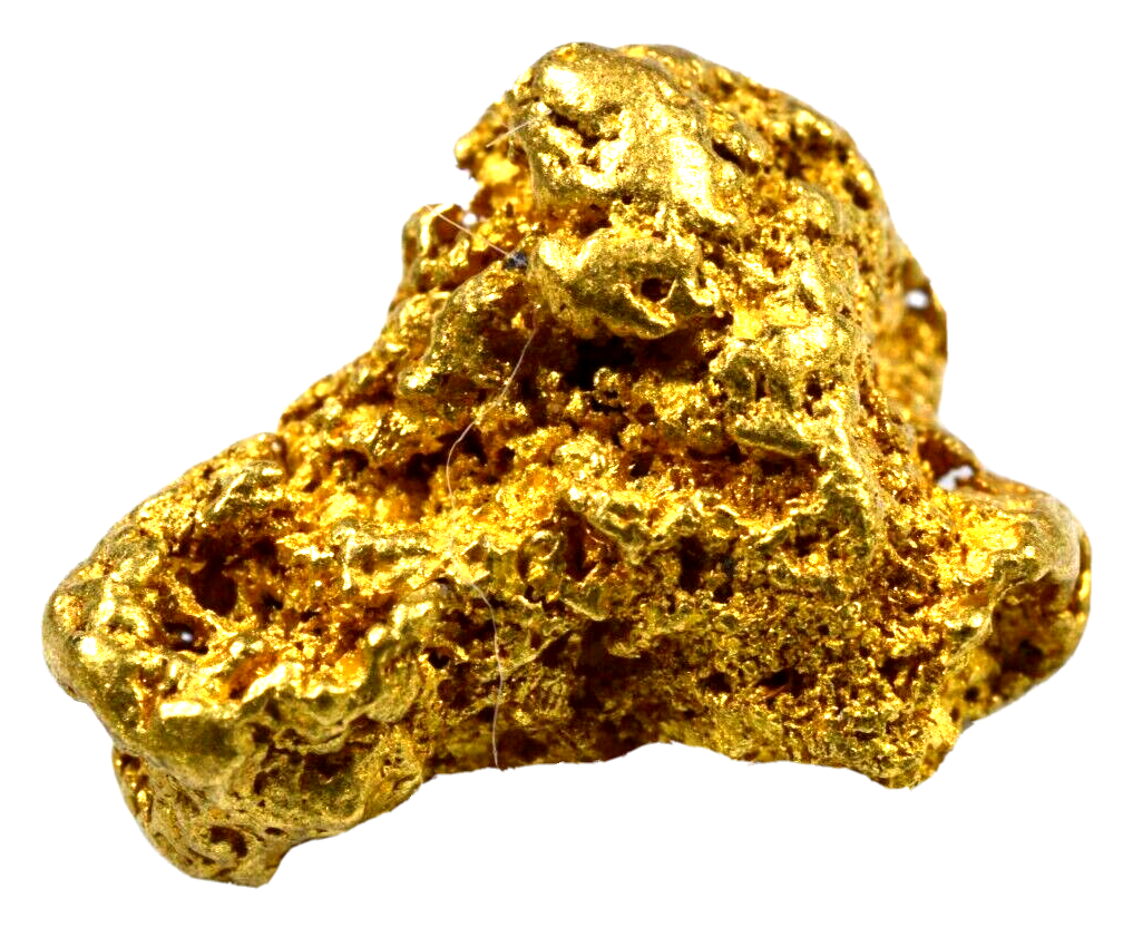 3.653 GRAMS AUSTRALIAN NATURAL PURE GOLD NUGGET GENUINE 94-98% PURE (#AU208)