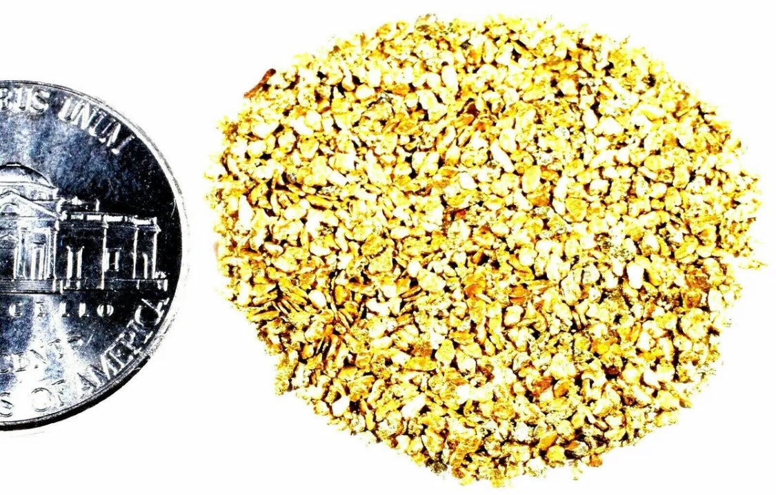 100 PIECE LOT ALASKAN YUKON BC NATURAL PURE GOLD NUGGETS (#G250)