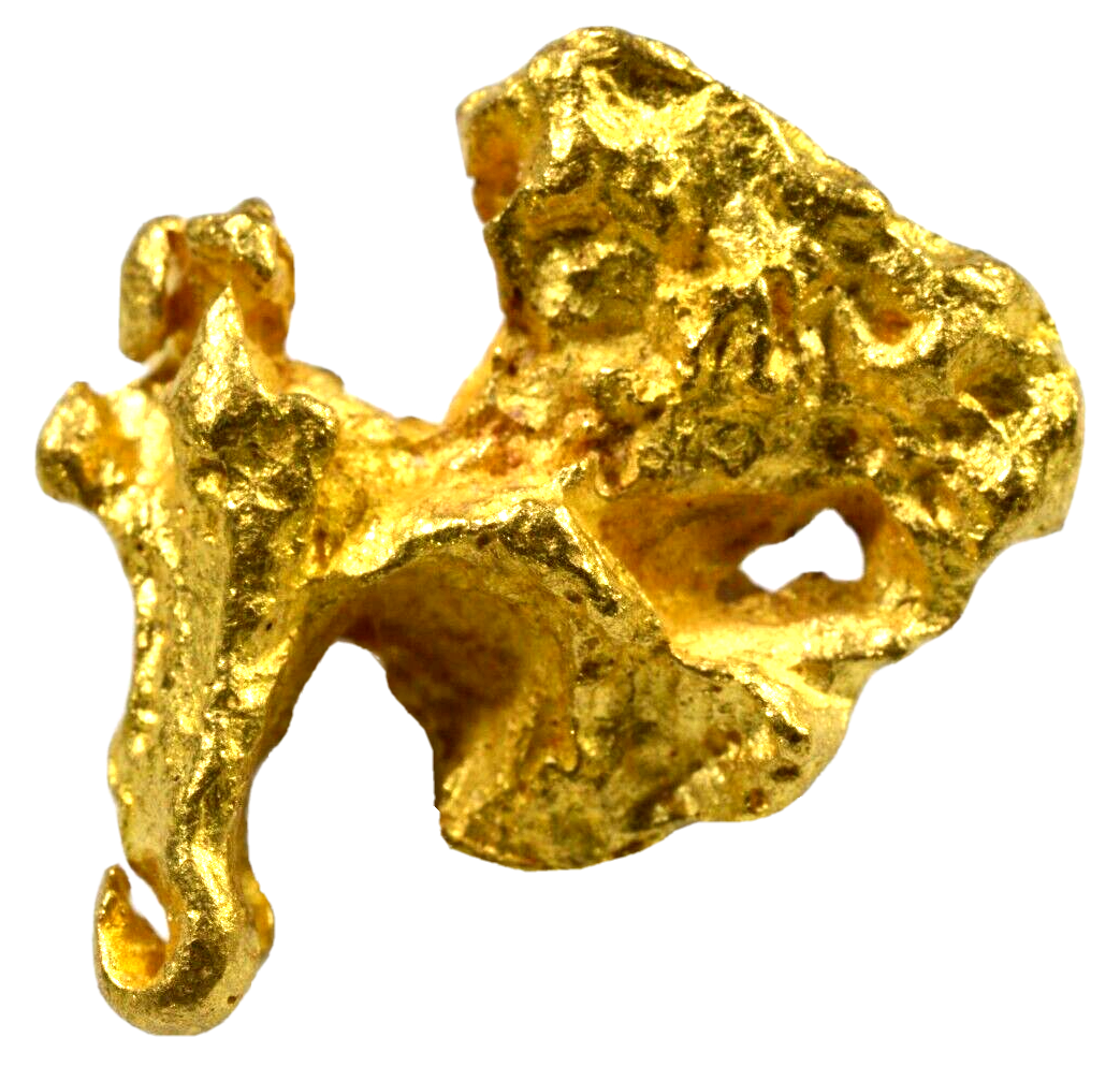 4.316 GRAMS AUSTRALIAN NATURAL PURE GOLD NUGGET GENUINE 94-98% PURE (#AU203)