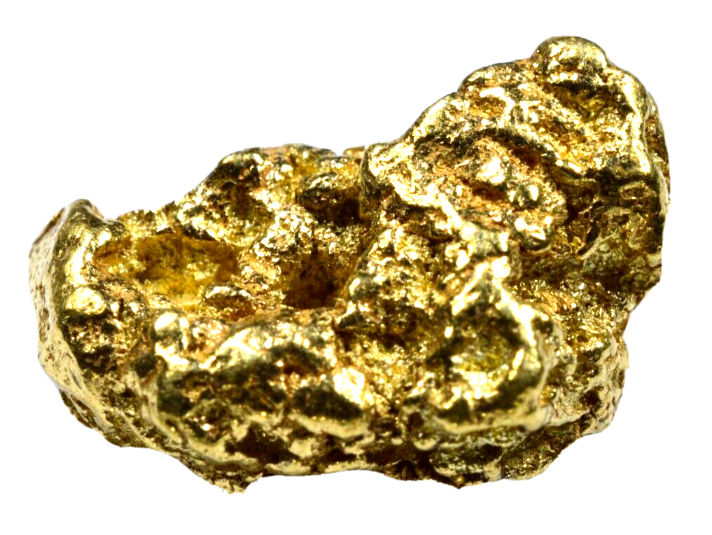 4.539 GRAMS ALASKAN YUKON BC NATURAL PURE GOLD NUGGET GENUINE (#AK401)