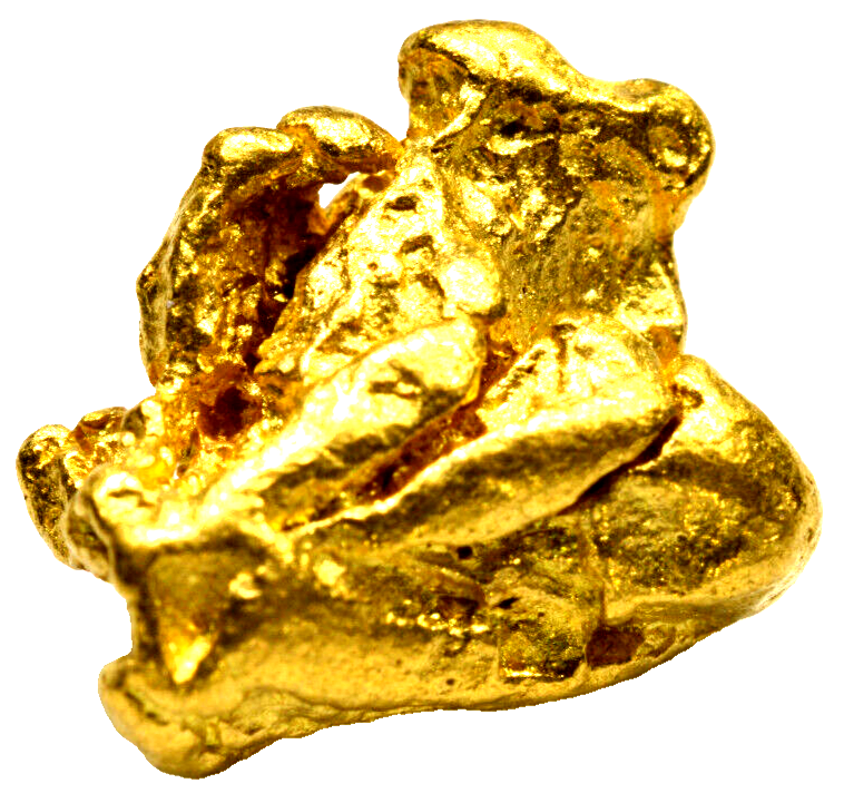 4.640 GRAMS AUSTRALIAN NATURAL PURE GOLD NUGGET GENUINE 94-98% PURE (#AU500)