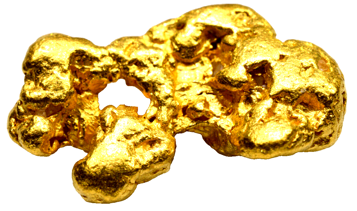 6.466 GRAMS AUSTRALIAN NATURAL PURE GOLD NUGGET GENUINE 94-98% PURE (#AU504)