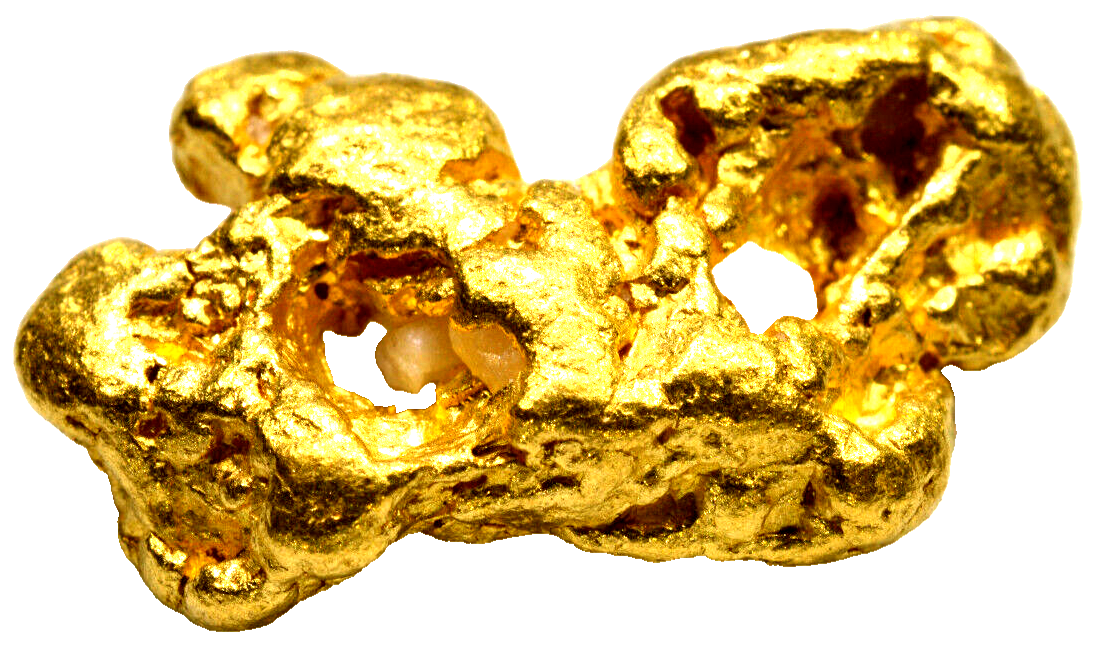 6.466 GRAMS AUSTRALIAN NATURAL PURE GOLD NUGGET GENUINE 94-98% PURE (#AU504)