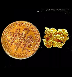 1.728 GRAMS AUSTRALIAN NATURAL PURE GOLD NUGGET GENUINE 94-98% PURE #AUSSIE413