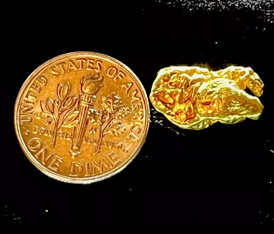 2.848 GRAMS ALASKAN YUKON BC NATURAL PURE GOLD NUGGET GENUINE (#AK103