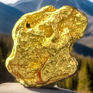 1.469 GRAMS ALASKAN YUKON BC NATURAL PURE GOLD NUGGET GENUINE #AK7