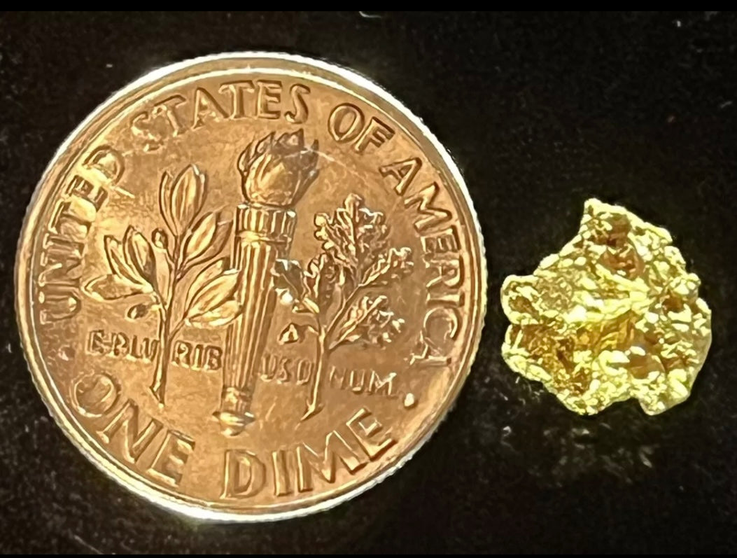 1.142 GRAMS AUSTRALIAN NATURAL GOLD NUGGET GENUINE 94-98% PURE #AUSSIE924