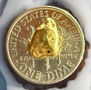 1.569 GRAMS ALASKAN YUKON BC NATURAL PURE GOLD NUGGET GENUINE #AK1