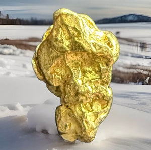 1.418 GRAMS ALASKAN YUKON BC NATURAL PURE GOLD NUGGET GENUINE #AK3