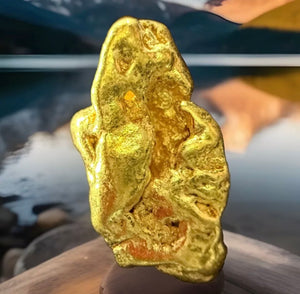 3.826 GRAMS ALASKAN YUKON BC NATURAL PURE GOLD NUGGET GENUINE #AK11