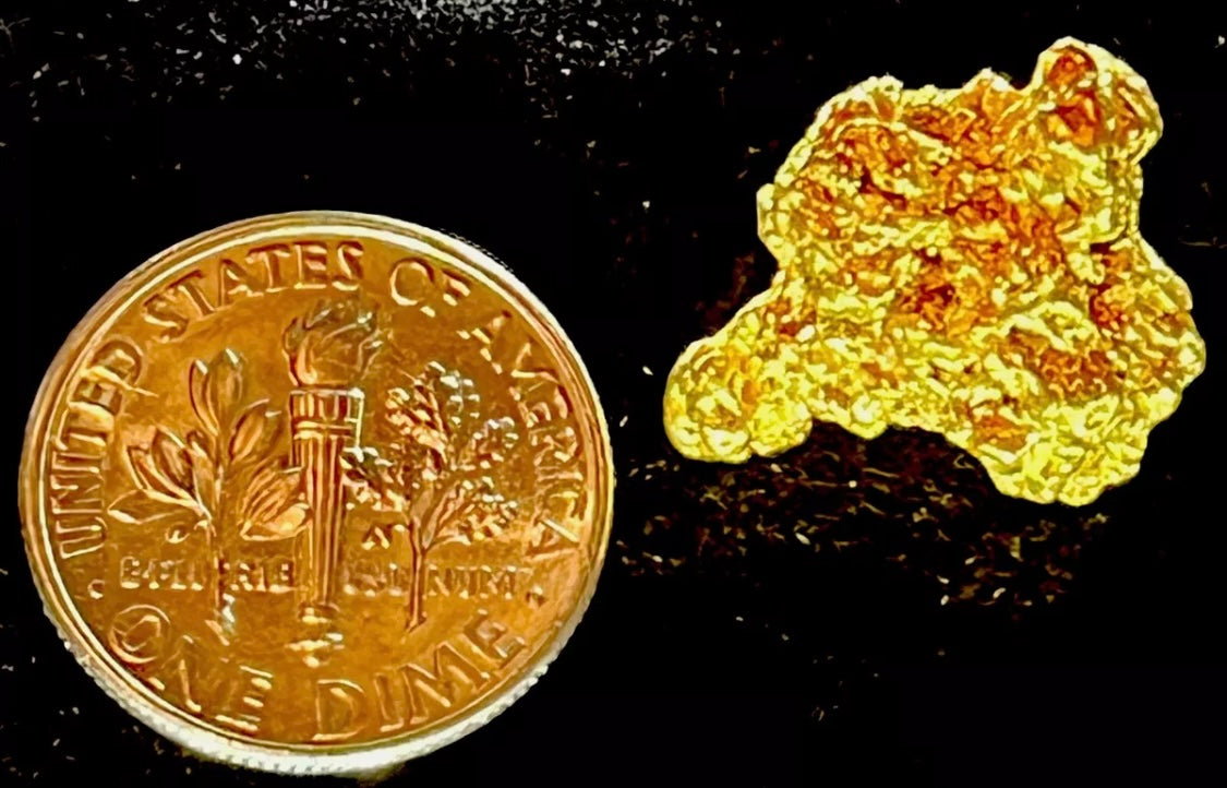 6.978 GRAMS AUSTRALIAN NATURAL PURE GOLD NUGGET GENUINE HIGH PURITY (#AU905)