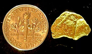 1.971 GRAMS AUSTRALIAN NATURAL GOLD NUGGET GENUINE 94-98% PURE #AUSSIE920