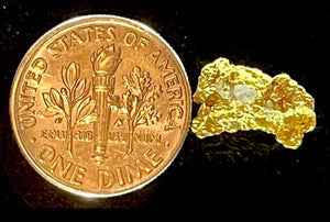 1.599 GRAMS AUSTRALIAN NATURAL GOLD NUGGET GENUINE 94-98% PURE #AUSSIE923