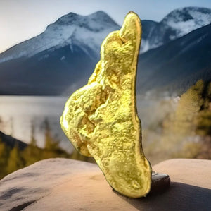 1.472 GRAMS ALASKAN YUKON BC NATURAL PURE GOLD NUGGET GENUINE (#AK510)