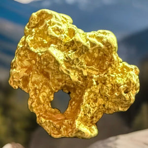 1.345 GRAMS AUSTRALIAN NATURAL GOLD NUGGET GENUINE 94-98% PURE #AUSSIE916