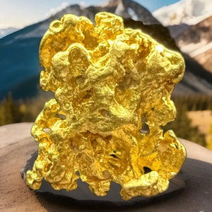 1.728 GRAMS AUSTRALIAN NATURAL PURE GOLD NUGGET GENUINE 94-98% PURE #AUSSIE413