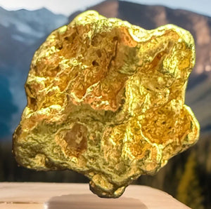 1.324 GRAMS ALASKAN YUKON BC NATURAL PURE GOLD NUGGET GENUINE #AK515