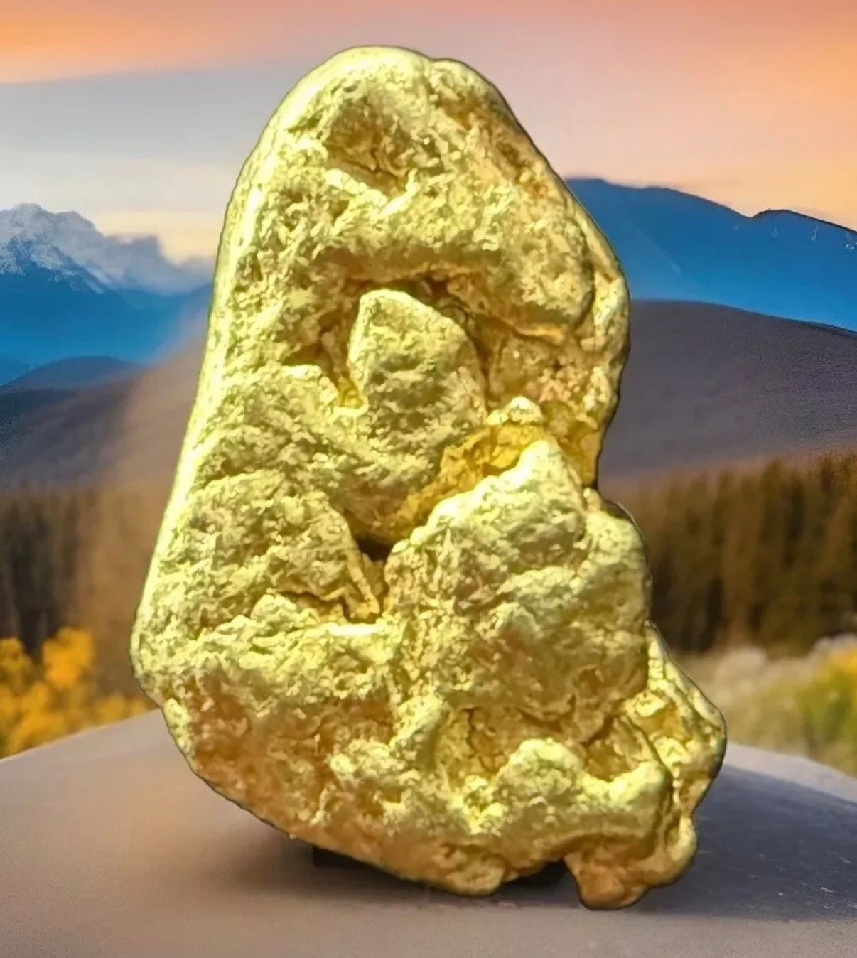 3.555 GRAMS ALASKAN YUKON BC NATURAL PURE GOLD NUGGET GENUINE (#AK101