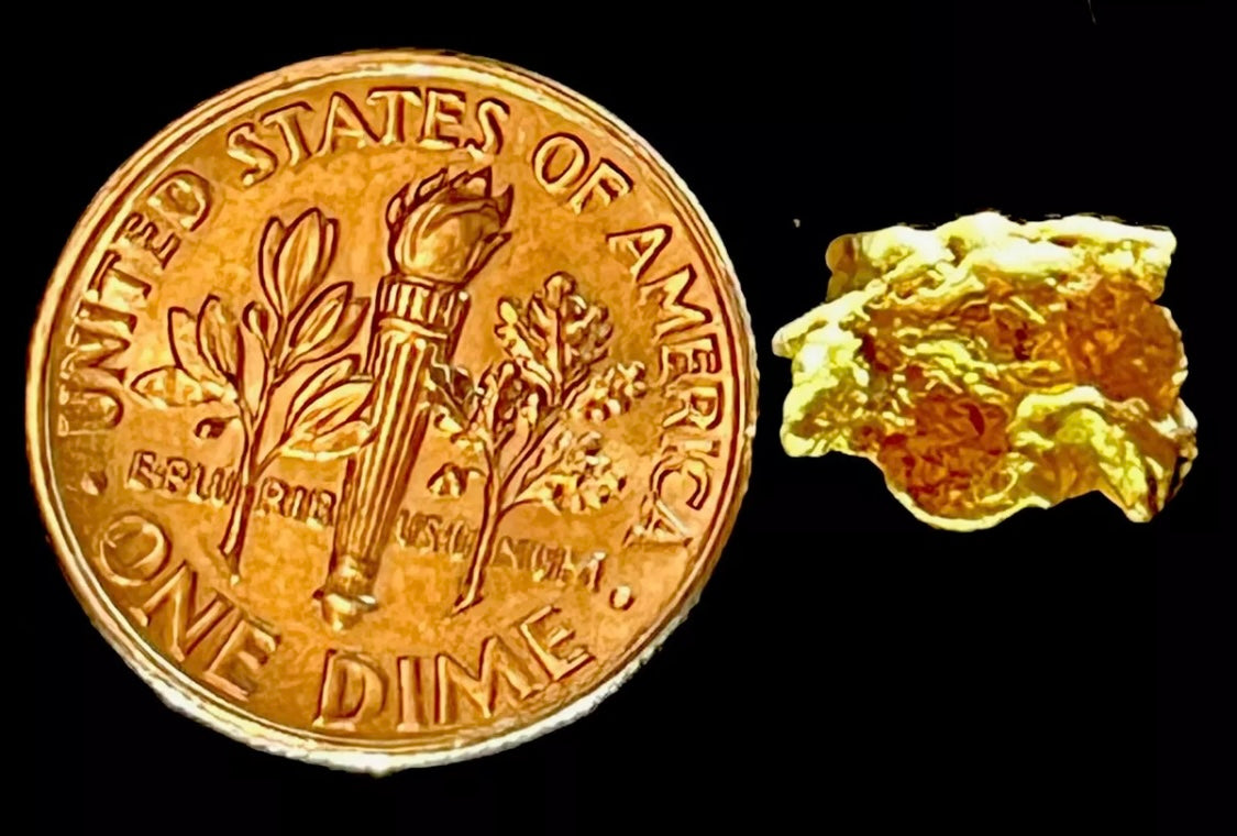 1.140 GRAMS AUSTRALIAN NATURAL PURE GOLD NUGGET GENUINE HIGH PURITY #AUSSIE414