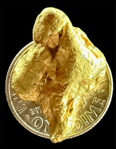 9.537 GRAMS AUSTRALIAN NATURAL PURE GOLD NUGGET GENUINE 94-98% PURE #AUSSIE216