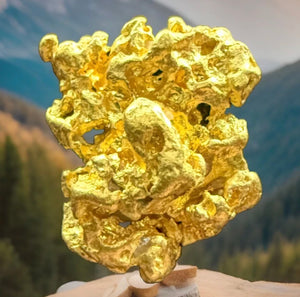 1.728 GRAMS AUSTRALIAN NATURAL PURE GOLD NUGGET GENUINE 94-98% PURE #AUSSIE413