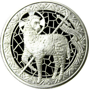 1 TROY OZ .999 FINE SILVER LAMB OF GOD ROUND BU 500 OZ MONSTER BOX