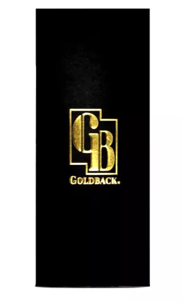 OFFICIAL GOLDBACK AURUM 24KT GOLD NOTE PROTECTIVE SLEEVE HOLDS ALL GOLDBACK DENOMINATIONS