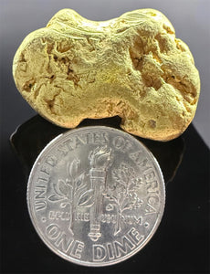 14.962 GRAMS ALASKAN YUKON BC NATURAL PURE GOLD NUGGET GENUINE #AK999