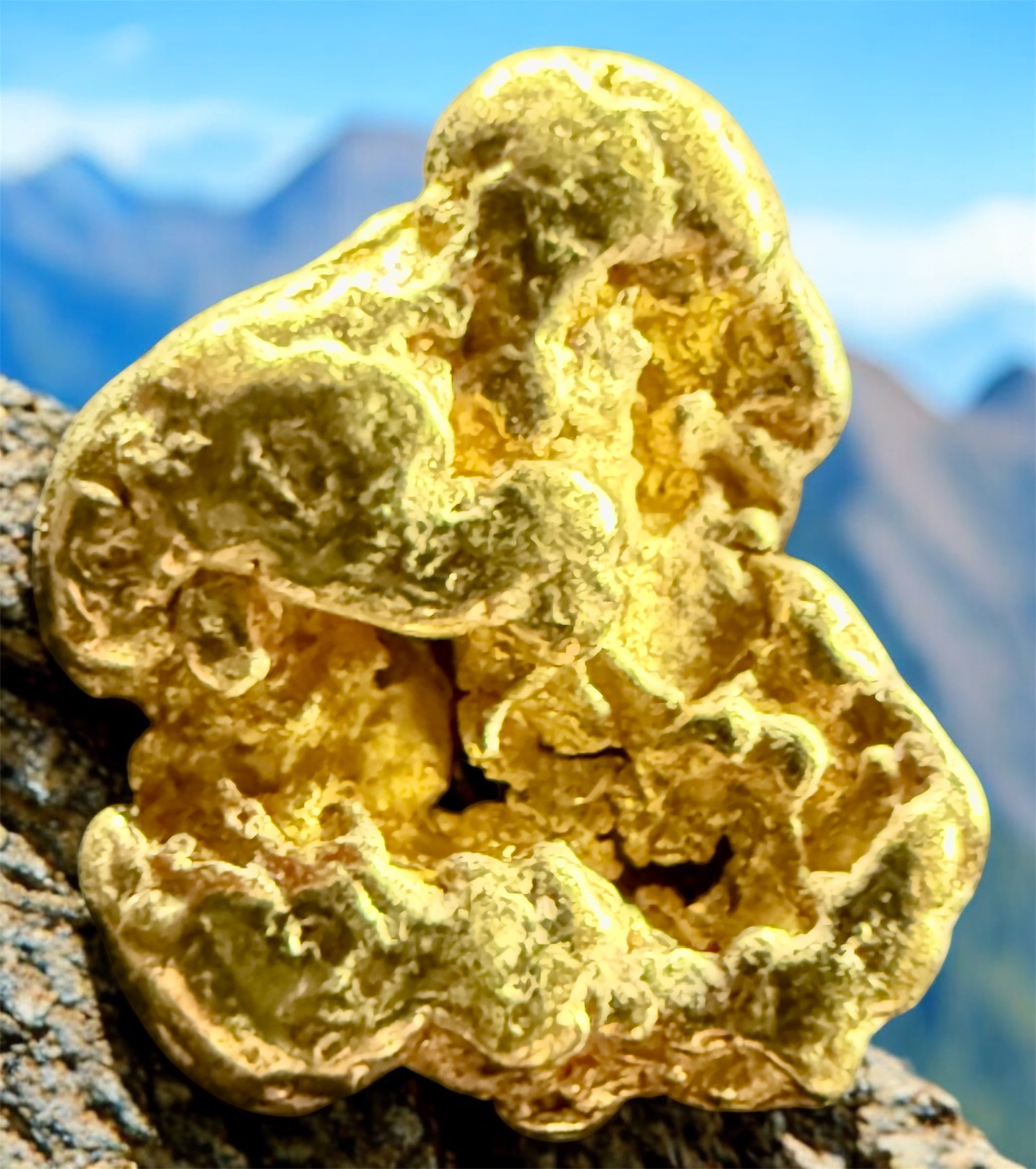 1.199 GRAMS ALASKAN YUKON BC NATURAL PURE GOLD NUGGET GENUINE #AK408