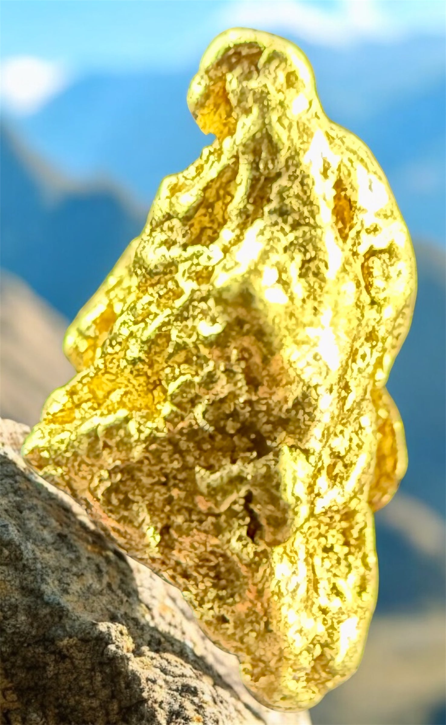 1.000 GRAMS ALASKAN YUKON BC NATURAL PURE GOLD NUGGET GENUINE #AK409