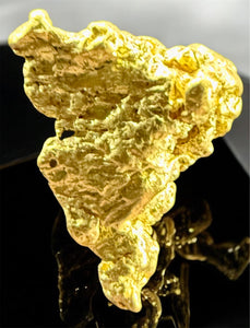 1.248 GRAMS AUSTRALIAN NATURAL PURE GOLD NUGGET GENUINE (94-98% PURE) #AUSSIE507