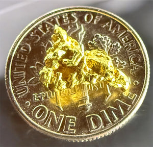 1.248 GRAMS AUSTRALIAN NATURAL PURE GOLD NUGGET GENUINE (94-98% PURE) #AUSSIE507