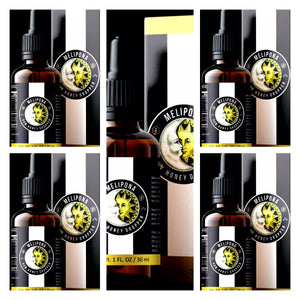 5 BOTTLES 100% PURE MELIPONA RAW STINGLESS BEE HONEY NOT DILUTED 1 FL. OZ / 30 ML DROPPER