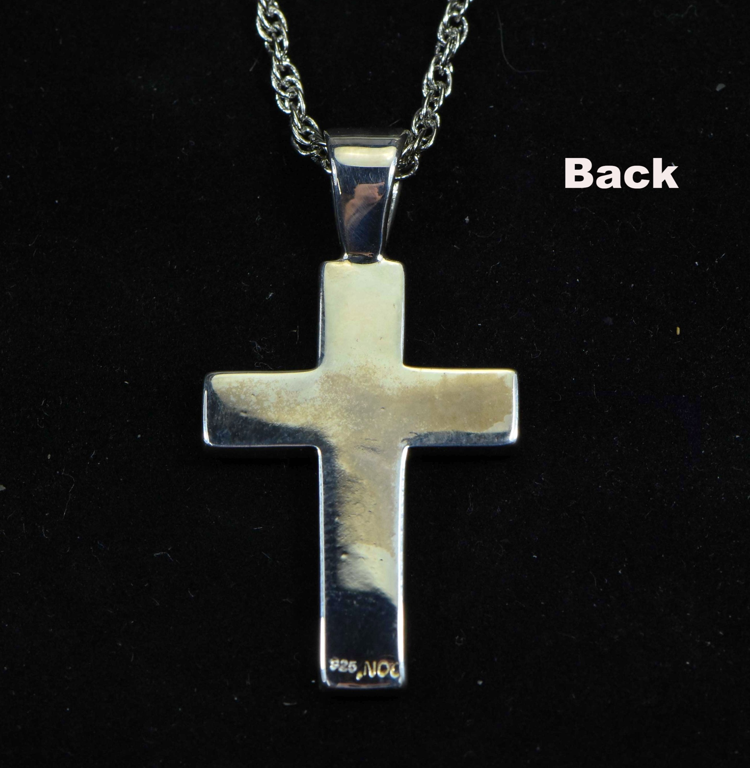 Gold Nugget Cross - Sterling Silver Pcr21Nss Hand Made Orocal Jewelry