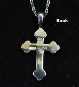 Gold Nugget Cross - Sterling Silver Pcr7Nss Hand Made Orocal Jewelry