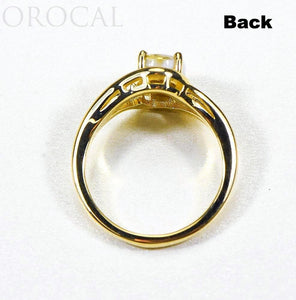 Gold Quartz Ladies Ring "Orocal" RL1135Q  Genuine Hand Crafted Jewelry - 14K Gold Casting