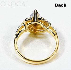 Gold Quartz Ladies Ring "Orocal" RL735D8Q Genuine Hand Crafted Jewelry - 14K Gold Casting