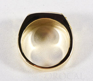 Gold Nugget Men's Ring "Orocal" RM1105DN Genuine Hand Crafted Jewelry - 14K Casting