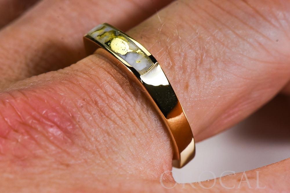 Gold Quartz Ring "Orocal" RM902Q Genuine Hand Crafted Jewelry - 14K Gold Casting