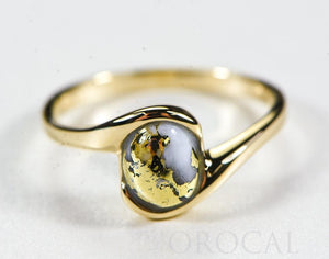 Gold Quartz Ladies Ring "Orocal" RL649Q Genuine Hand Crafted Jewelry - 14K Gold Casting