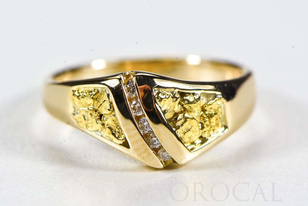 Gold Nugget Ladies Ring "Orocal" RL1064DN Genuine Hand Crafted Jewelry - 14K Casting